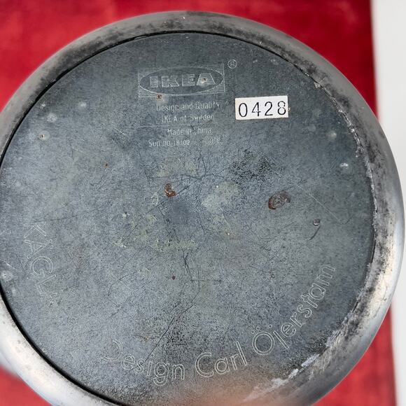 Ikea Kagla Aluminum Candle Holders Pair of 2 Scandinavian Y2K 14.5" & 10". - Picture 11 of 16